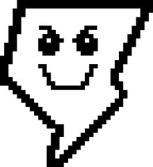 Evil 8-Bit Cartoon Lightning