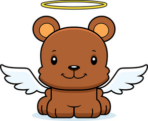 Fototapeta premium Cartoon Smiling Angel Bear