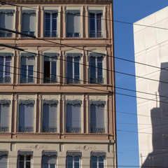 Fototapeta premium facades of the city of Lyon