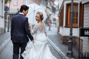 Naklejka premium bride and groom