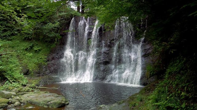Glenariff Waterfall, Northern Ireland - Graded Version, Real 200fps SlowMo