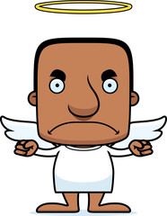 Cartoon Angry Angel Man