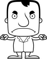 Cartoon Angry Doctor Man