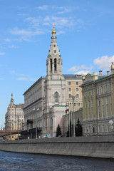 Fototapeta na wymiar Moscow,embankment,church.