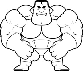 Angry Cartoon Superhero