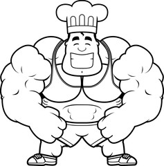 Cartoon Bodybuilding Chef
