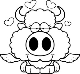 Cartoon Buffalo Wings Love