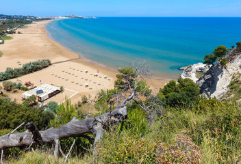 Summer Lido di Portonuovo beach, Italy
