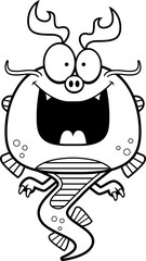 Happy Cartoon Chinese Dragon