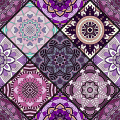 Seamless pattern. Vintage decorative elements. Hand drawn background. Islam, Arabic, Indian, ottoman motifs. Perfect for printing on fabric or paper.
