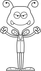Cartoon Angry Doctor Bee