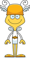 Cartoon Smiling Hermes Bee