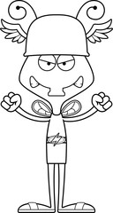 Cartoon Angry Hermes Fly
