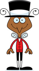 Cartoon Smiling Ringmaster Mosquito