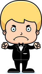 Cartoon Angry Groom Boy