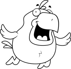 Cartoon Chicken Flying