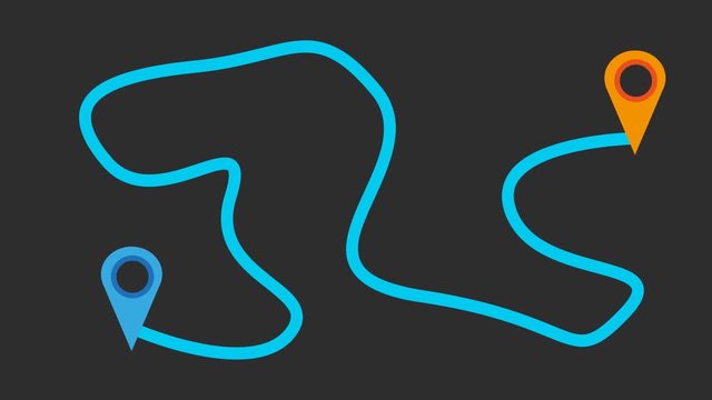 Animated way from one point of navigation to another - Motion