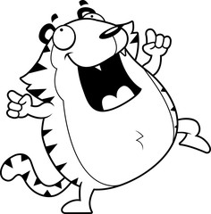 Cartoon Tiger Dancing