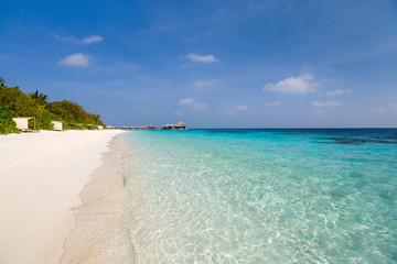 Fototapeta premium Beautiful tropical beach at Maldives