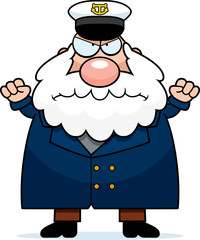 Angry Cartoon Sea Captain
