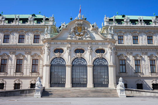 Upper Belvedere Baroque palace in Vienna, Austria
