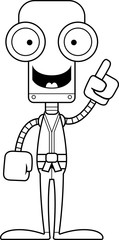 Cartoon Karate Robot Idea
