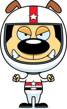 recommend clip art: Cartoon Angry Race Car Driver Puppy