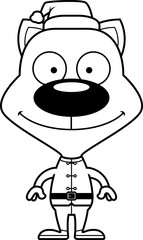 Cartoon Smiling Xmas Elf Kitten