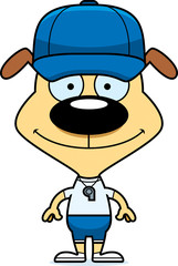 Cartoon Smiling Coach Puppy