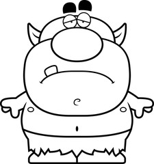 Cartoon Sad Goblin