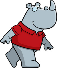 Rhino Walking