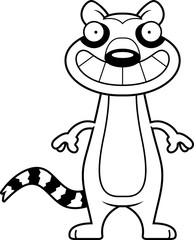 Happy Cartoon Lemur