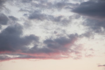 Evening clouds