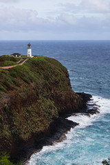 Fototapeta na wymiar Kilauea Lighthouse, Kilauea, Hawaii