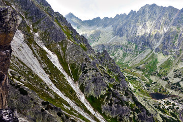 Mountain lake over the waterfall Skok, Slovakia © tonysk
