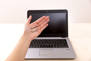 Silly password qwerty12 for computer