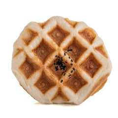 Round waffles isolated