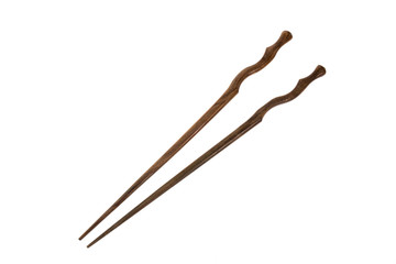 Chopsticks / View of chopsticks on white background.