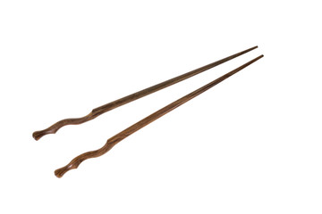 Chopsticks / View of chopsticks on white background.