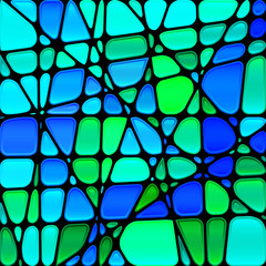 abstract vector stained-glass mosaic background