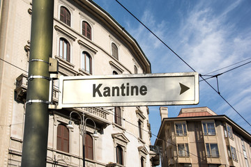 Fototapeta premium Schild 242 - Kantine