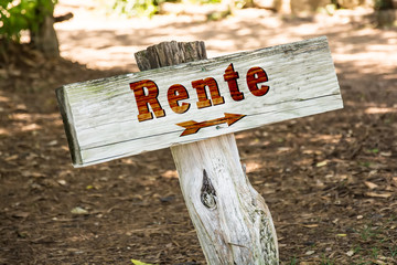 Schild 263 - Rente