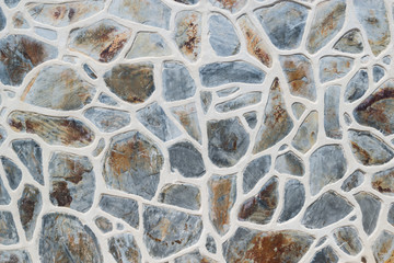 Fototapeta premium wall stone with white fugue background