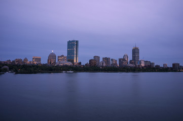 Fototapeta na wymiar Boston Skyline at Dusk