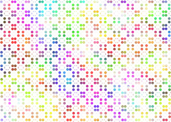 Ornament of geometric colored stylized flowers