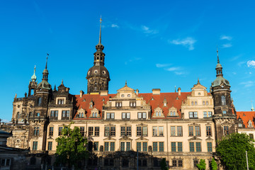 Dresden Castle against a blue sky