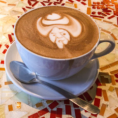 Latte Coffee Art in Mug