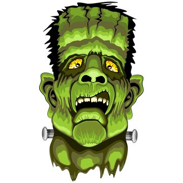 Frankenstein Zombie Horror Face
