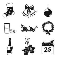 Christmas icon set