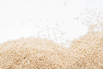 pile of seeds and amaranth flour